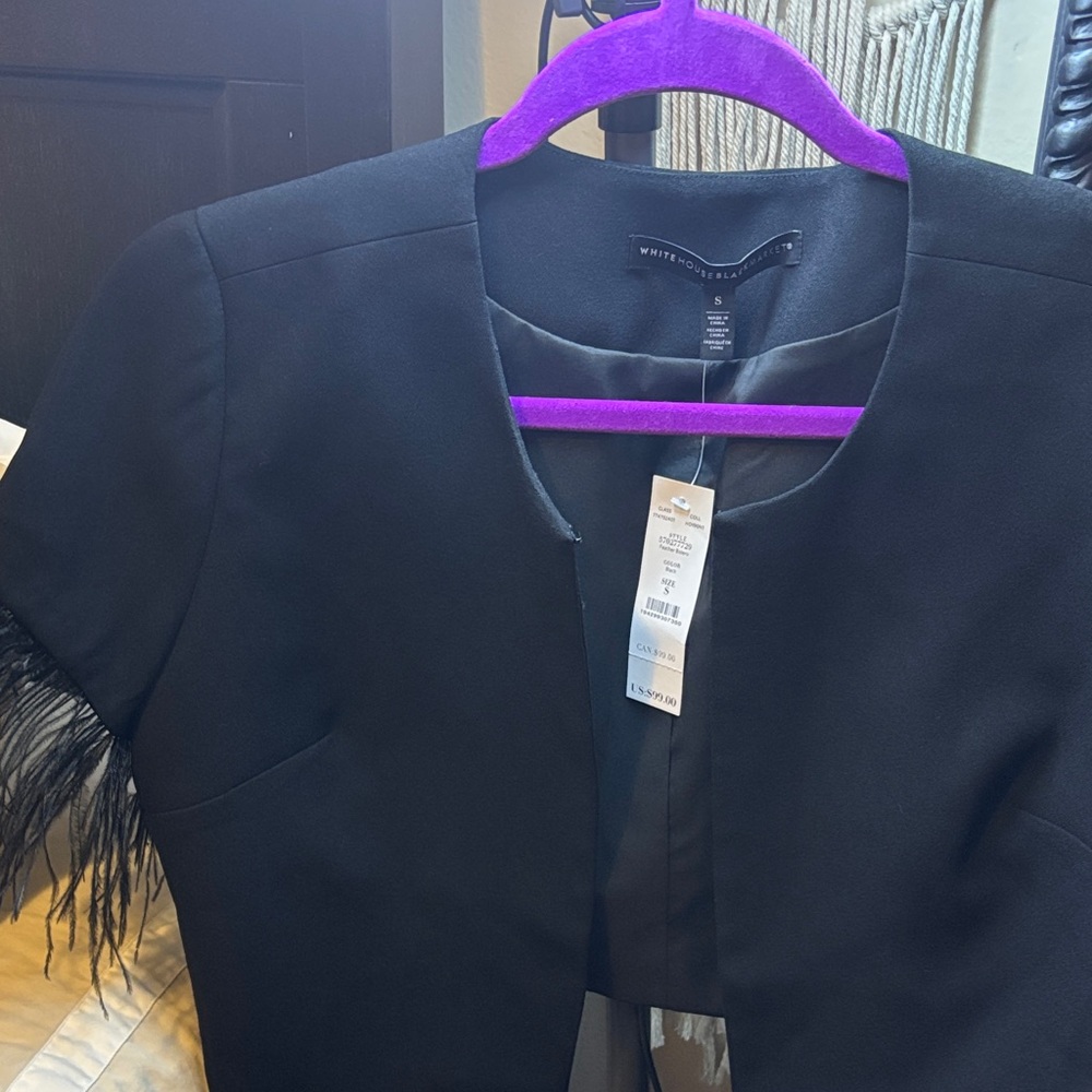 White House Black Market Black Bolero - Picture 5 of 6